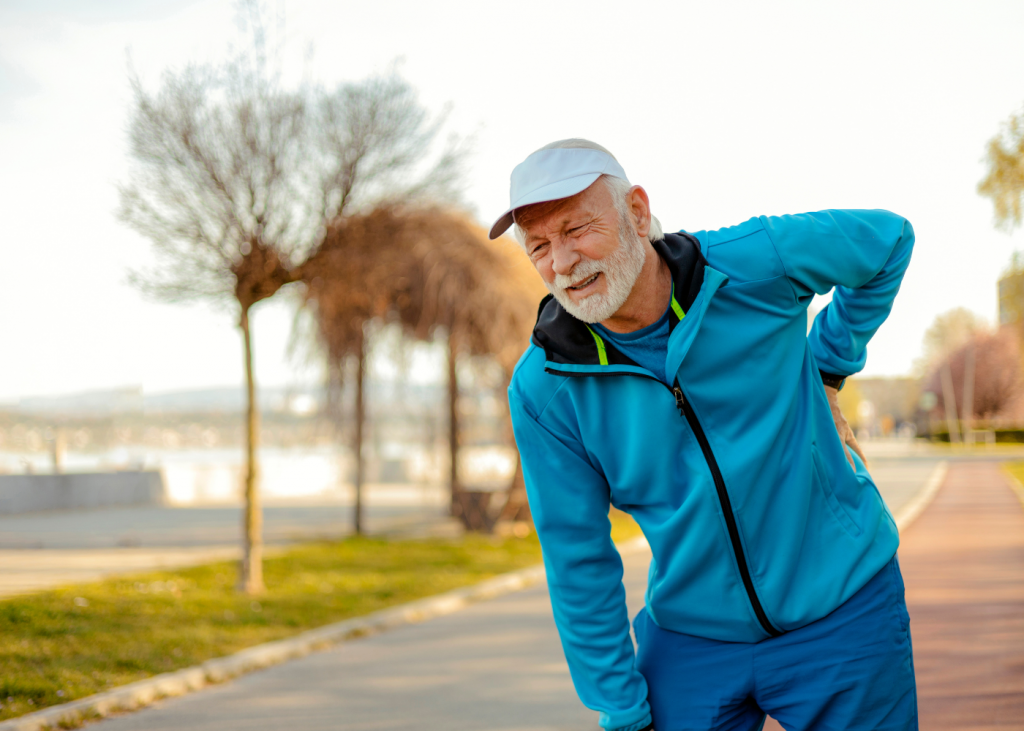 Rückenschmerzen beim spazieren gehen