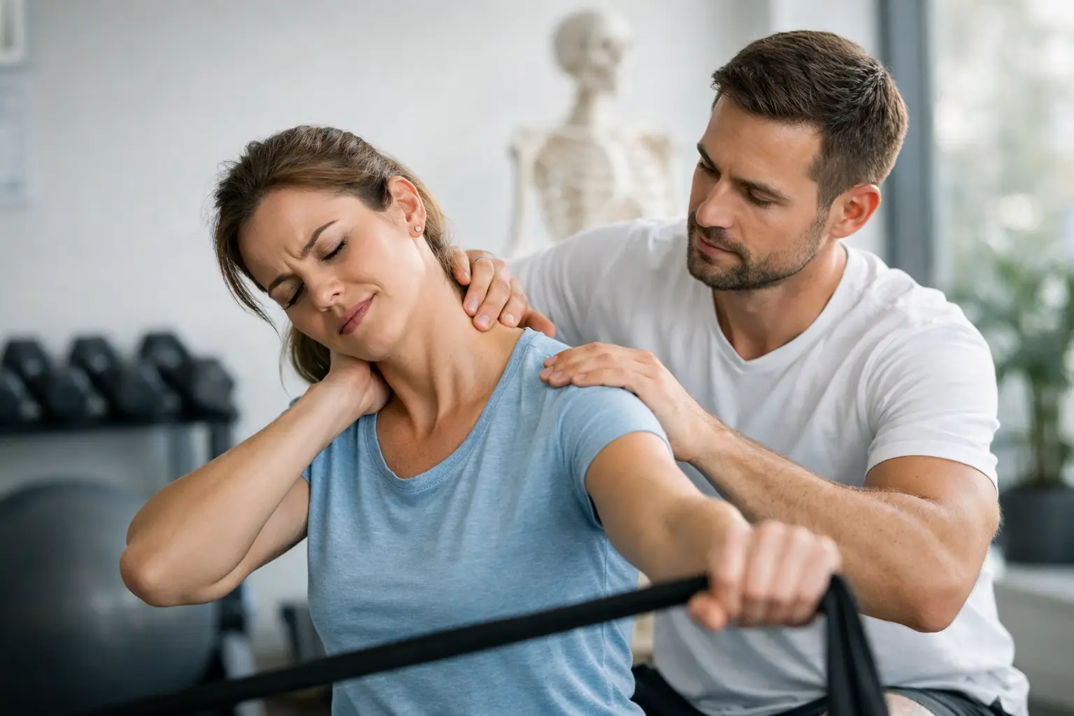 Aktive Physiotherapie bei Nackenschmerzen