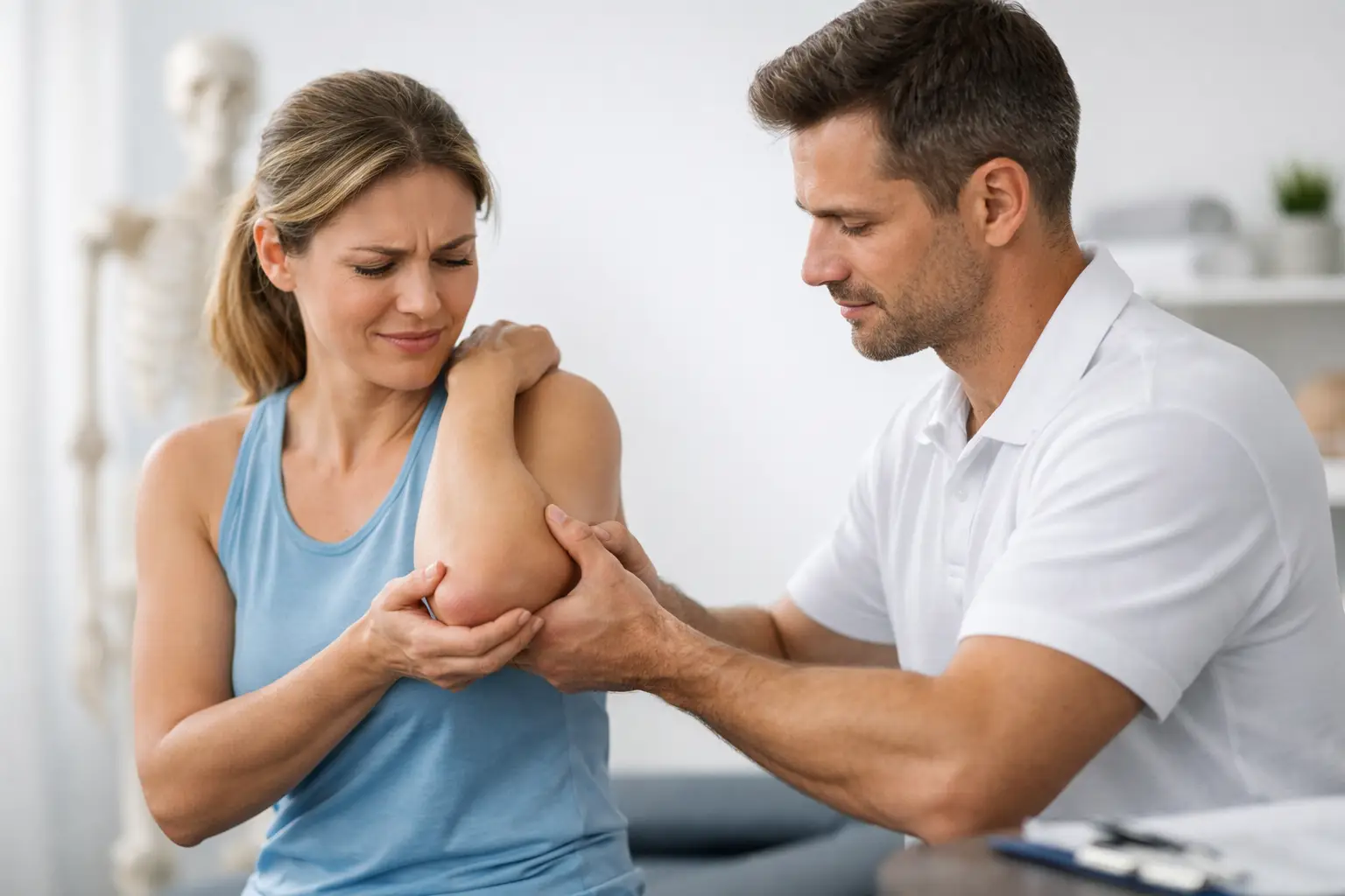 Ellenbogenschmerzen: Physiotherapie mit Plan