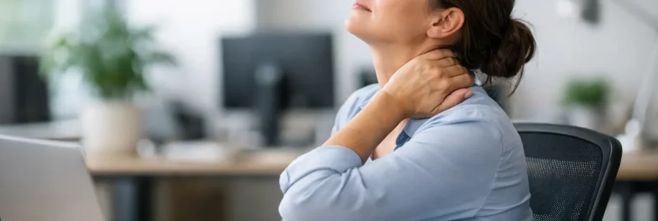 Nackenverspannung durch Büroarbeit lösen