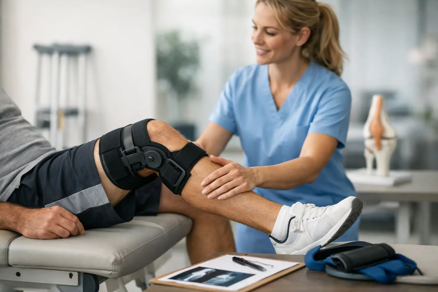 Physiotherapie nach Knie Operation richtig planen