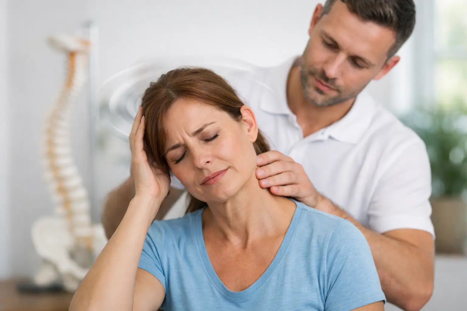 Schwindel durch Halswirbelsäule – Physiotherapie hilft