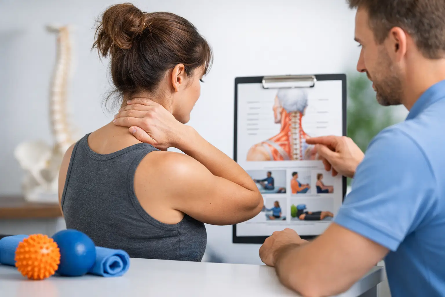 Beispiel Therapieplan bei chronischen Nackenschmerzen
