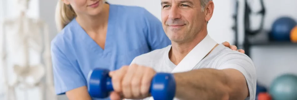 Rehabilitation nach Schulteroperation mit Plan