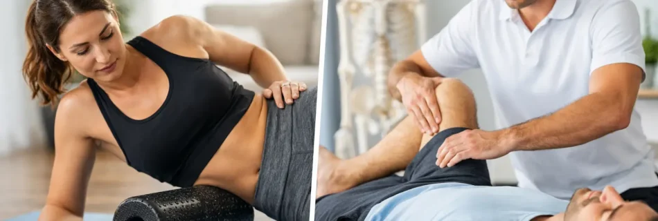 Faszienrolle oder Physiotherapie bei Schmerzen?