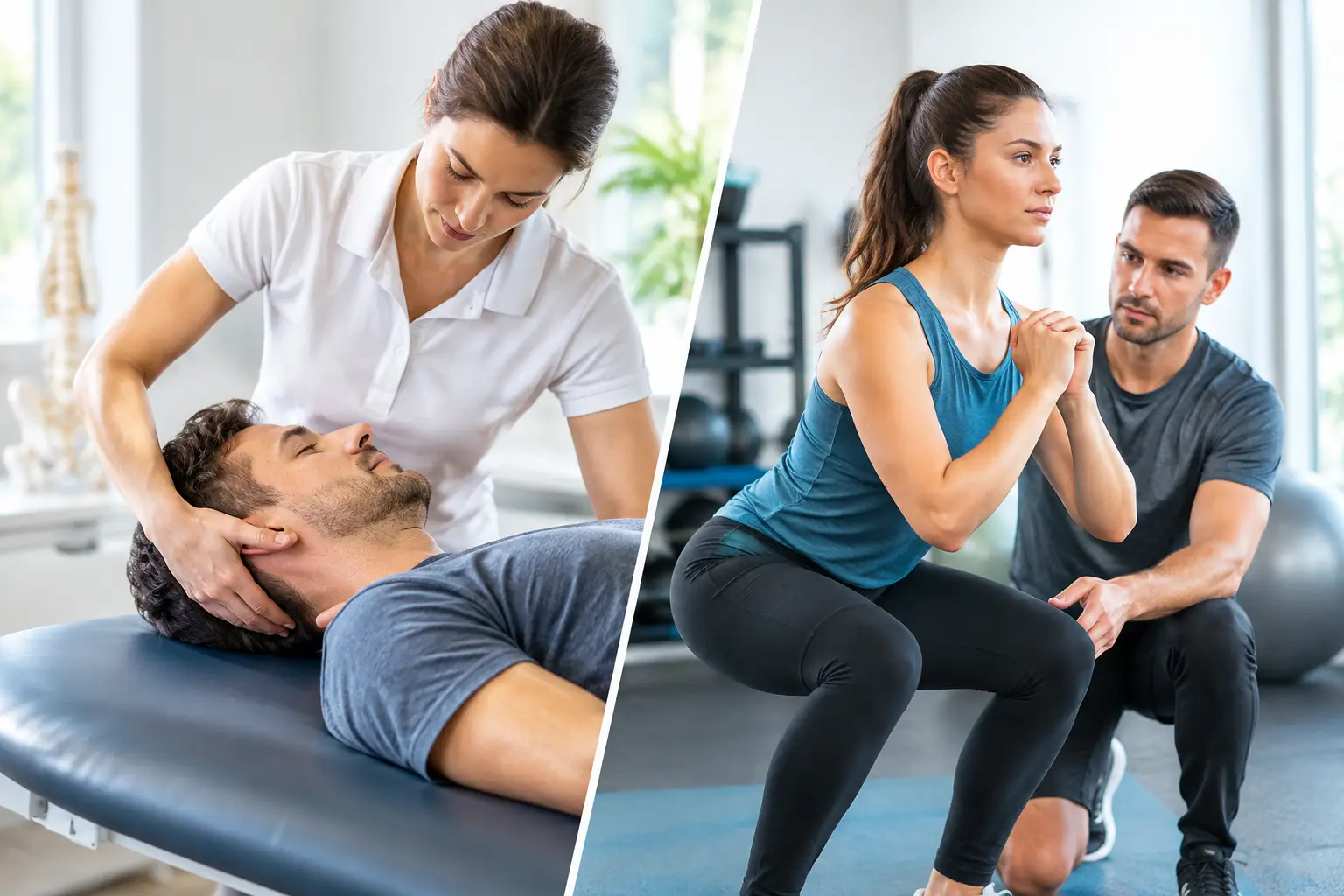 Manuelle Therapie versus Trainingstherapie