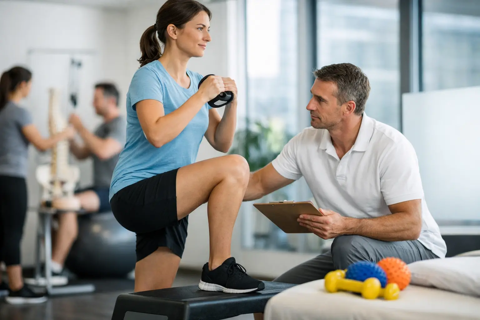 Test aktiver Physiotherapie-Methoden bei Schmerzen